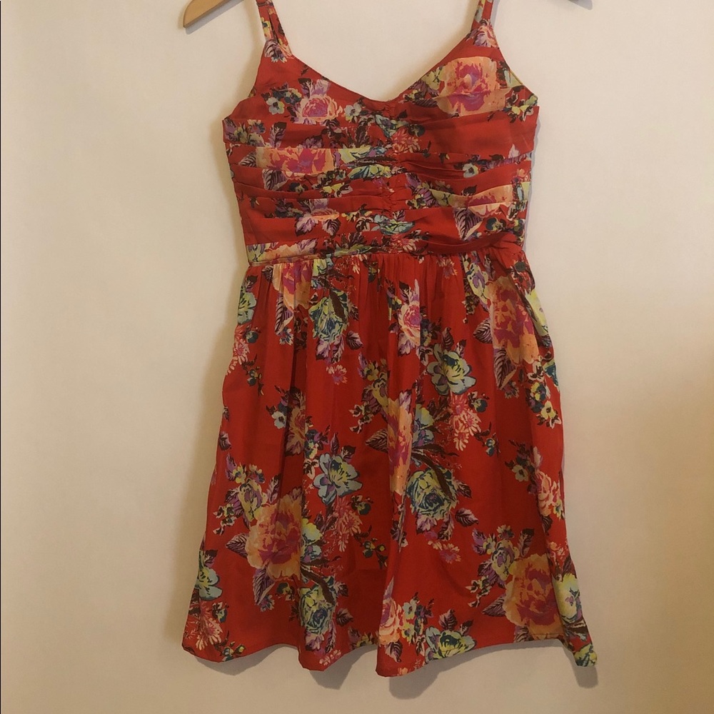 Floral silk Roxy dress